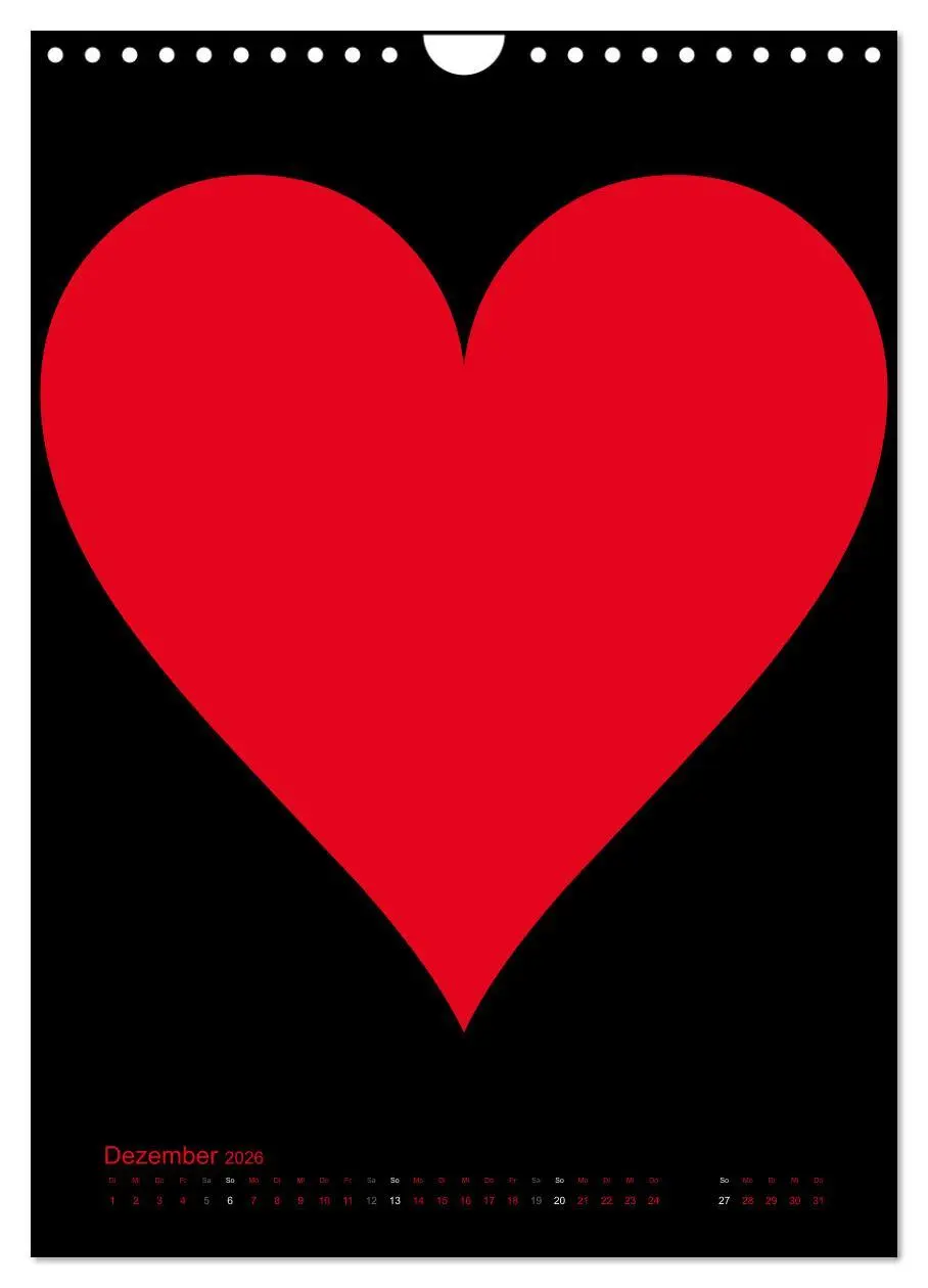 Bild: 9783516479416 | Foto- und Bastelkalender "LIEBE" in der Farbe Schwarz (Wandkalender...