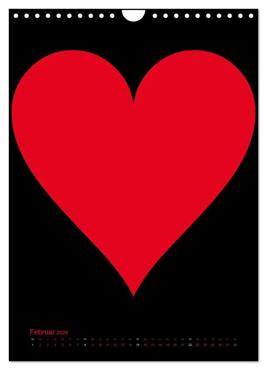 Bild: 9783516479416 | Foto- und Bastelkalender "LIEBE" in der Farbe Schwarz (Wandkalender...