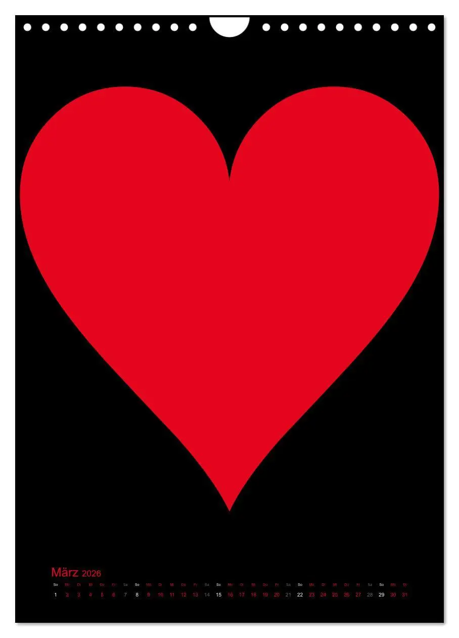 Bild: 9783516479416 | Foto- und Bastelkalender "LIEBE" in der Farbe Schwarz (Wandkalender...