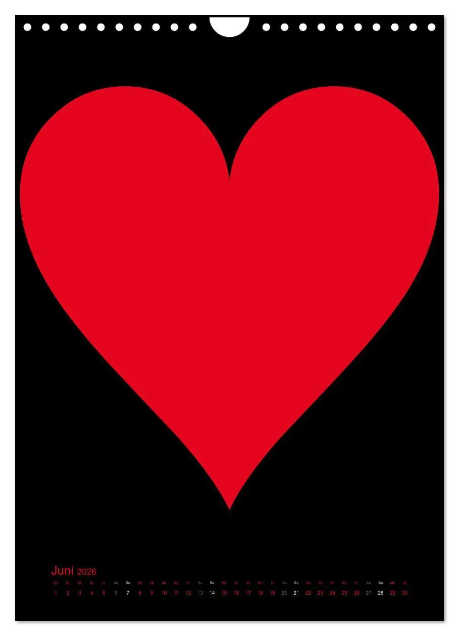Bild: 9783516479416 | Foto- und Bastelkalender "LIEBE" in der Farbe Schwarz (Wandkalender...