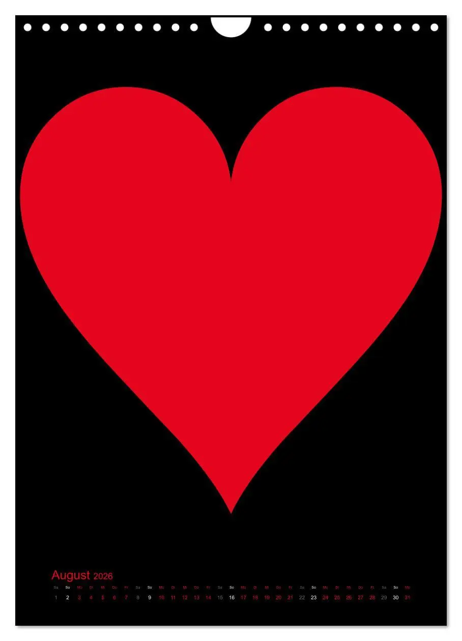 Bild: 9783516479416 | Foto- und Bastelkalender "LIEBE" in der Farbe Schwarz (Wandkalender...