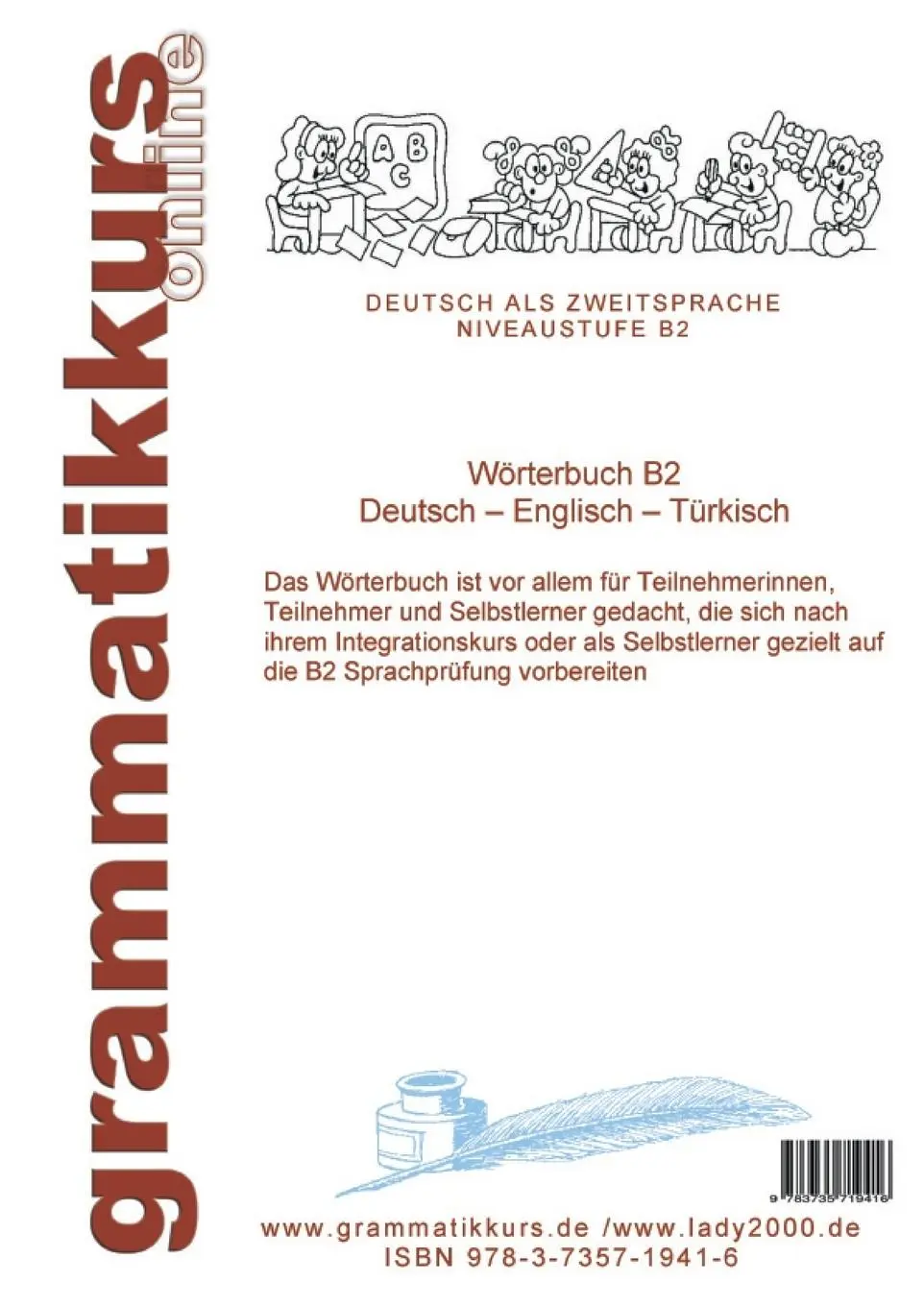 Rückseite: 9783735719416 | Wörterbuch B2 Deutsch - Englisch - Türkisch | Marlene Schachner | Buch