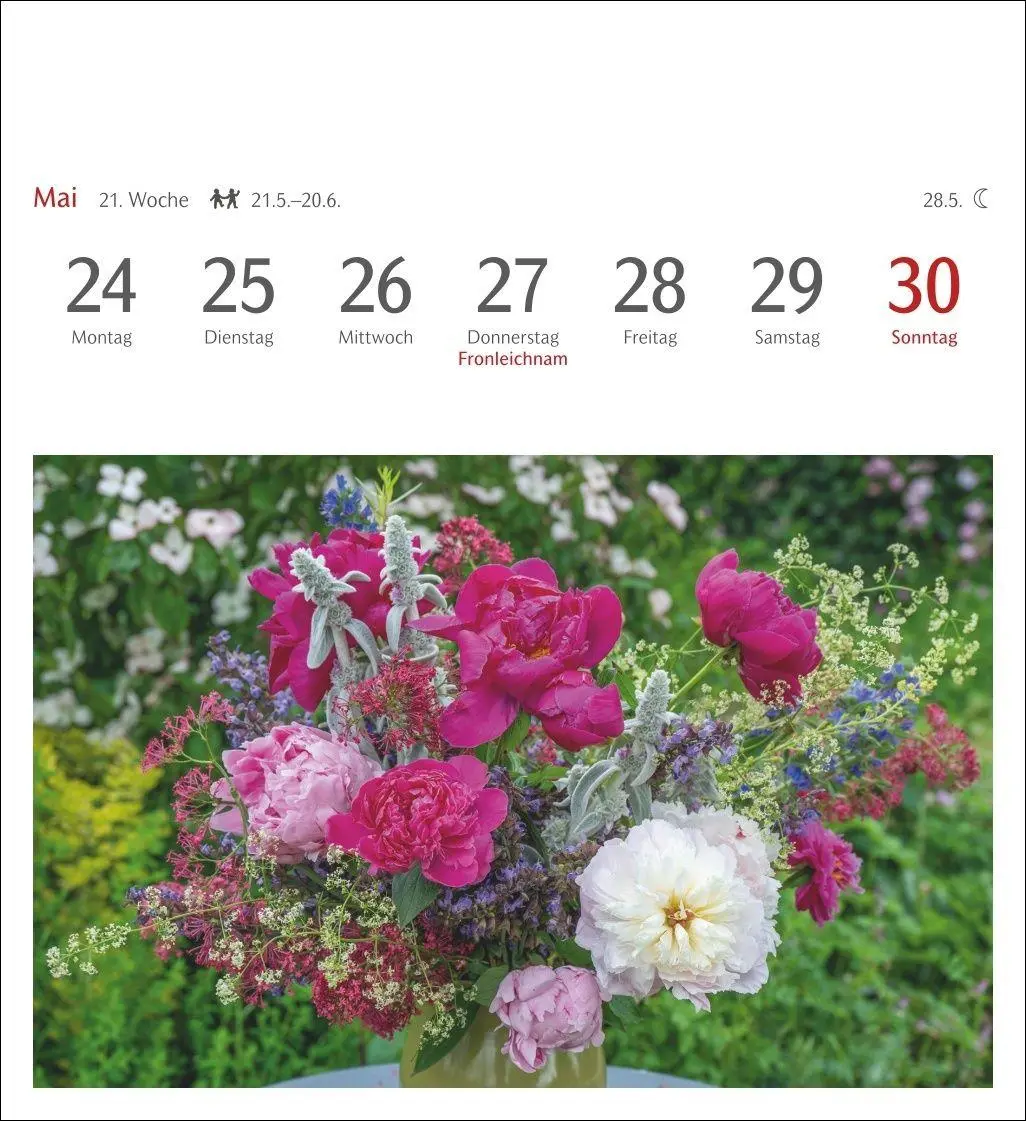 Bild: 9783840039416 | Blumenpracht Postkartenkalender 2027 - Wochenkalender mit 53...