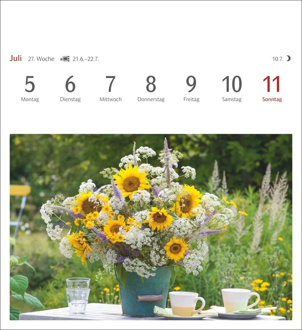 Bild: 9783840039416 | Blumenpracht Postkartenkalender 2027 - Wochenkalender mit 53...