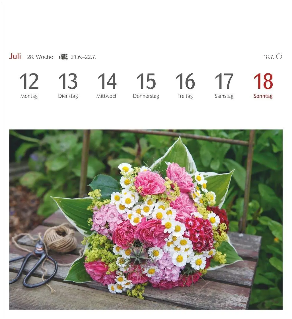 Bild: 9783840039416 | Blumenpracht Postkartenkalender 2027 - Wochenkalender mit 53...