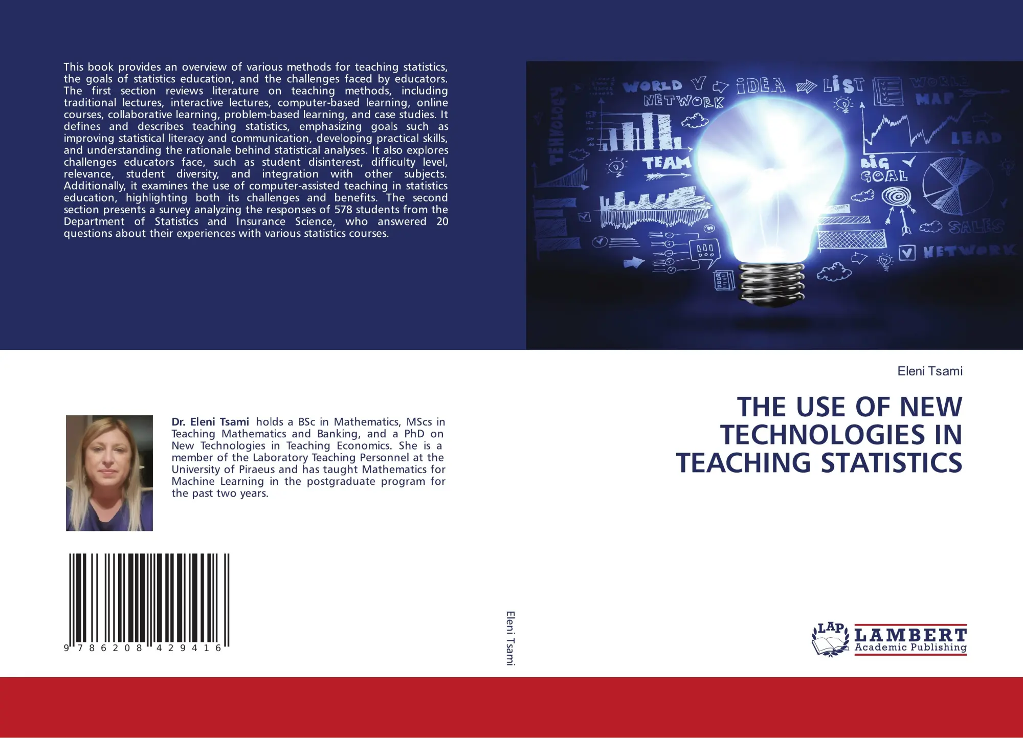 Cover: 9786208429416 | THE USE OF NEW TECHNOLOGIES IN TEACHING STATISTICS | Eleni Tsami