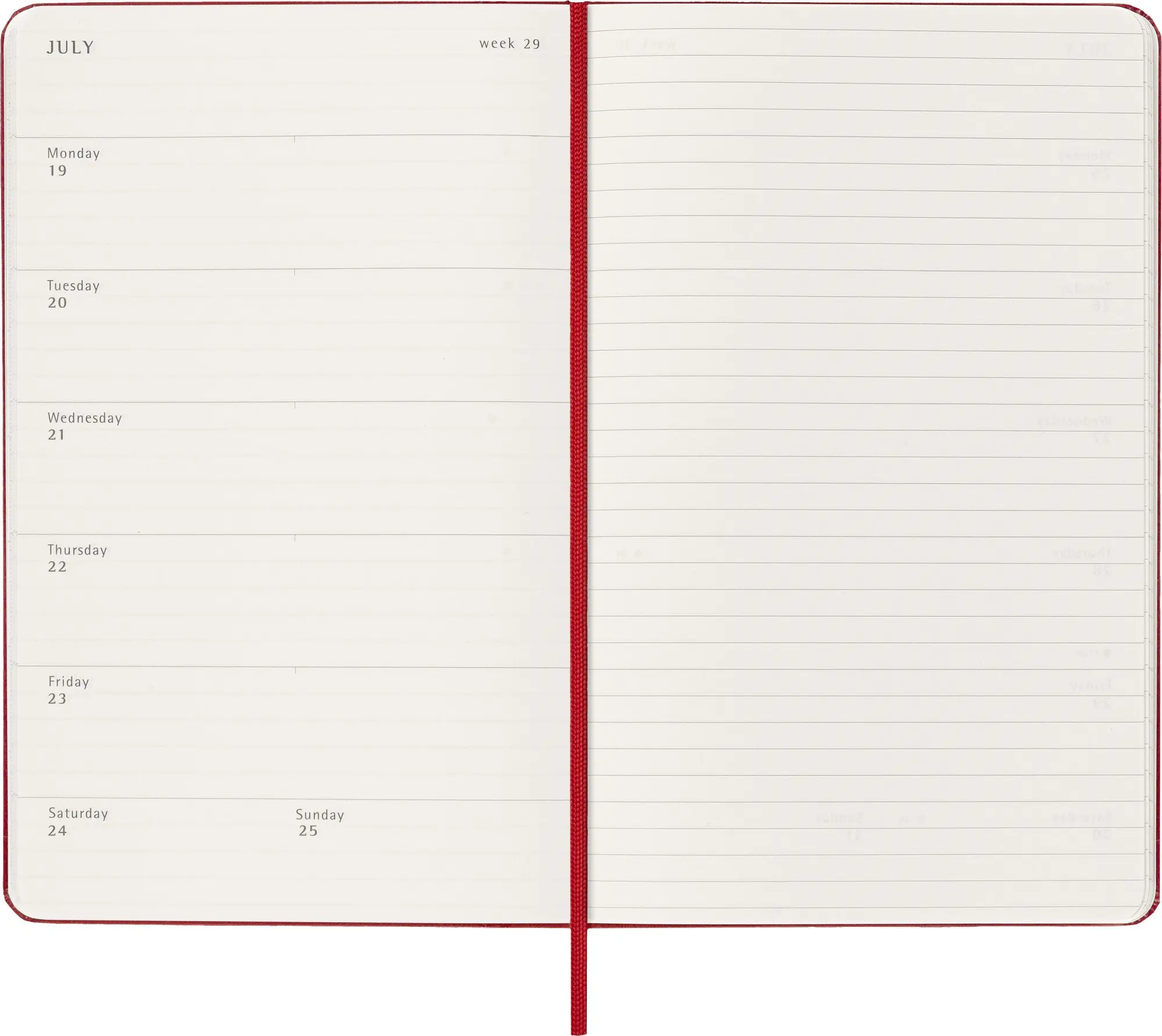 Bild: 8056999279516 | Moleskine 12 Monate Wochen Notizkalender 2027, Large/A5, 1 Wo = 1...
