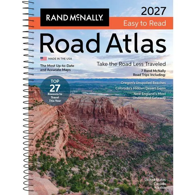 Cover: 9780528029516 | Rand McNally 2027 Easy to Read Midsize Road Atlas | Rand Mcnally