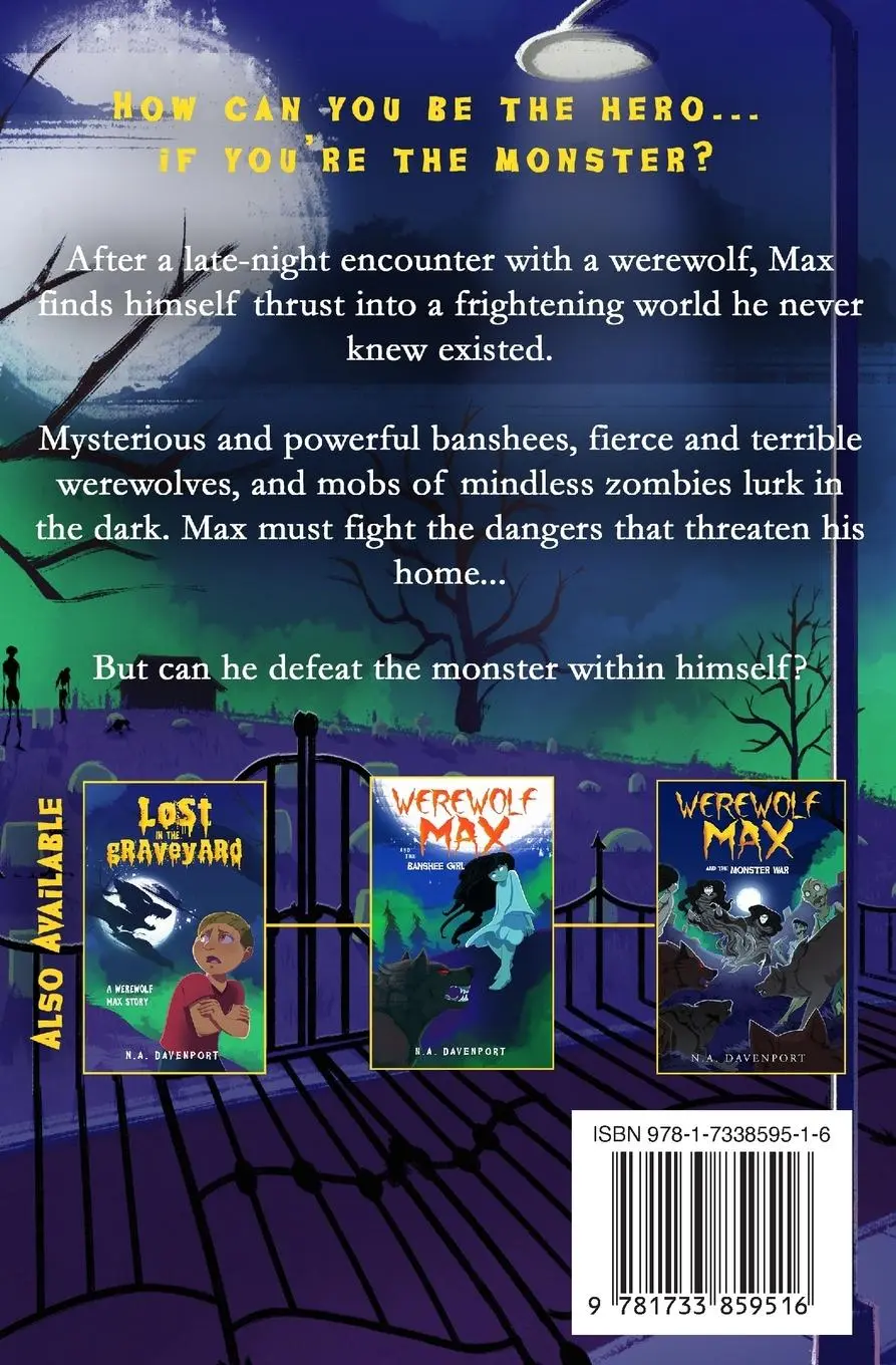 Rückseite: 9781733859516 | Werewolf Max and the Midnight Zombies | N. A. Davenport | Taschenbuch