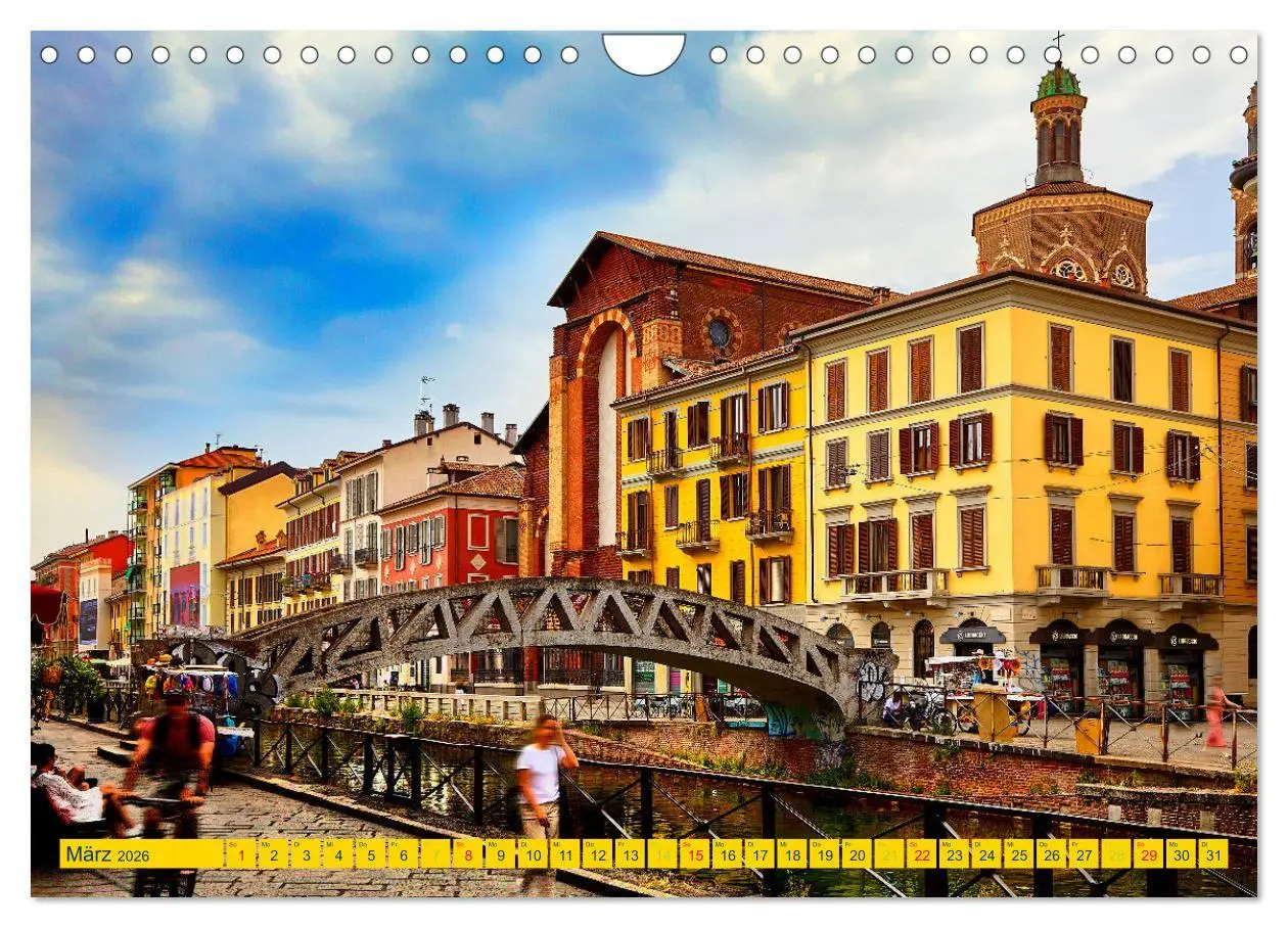 Bild: 9783457379516 | One Day Mailand (Wandkalender 2026 DIN A4 quer), CALVENDO...