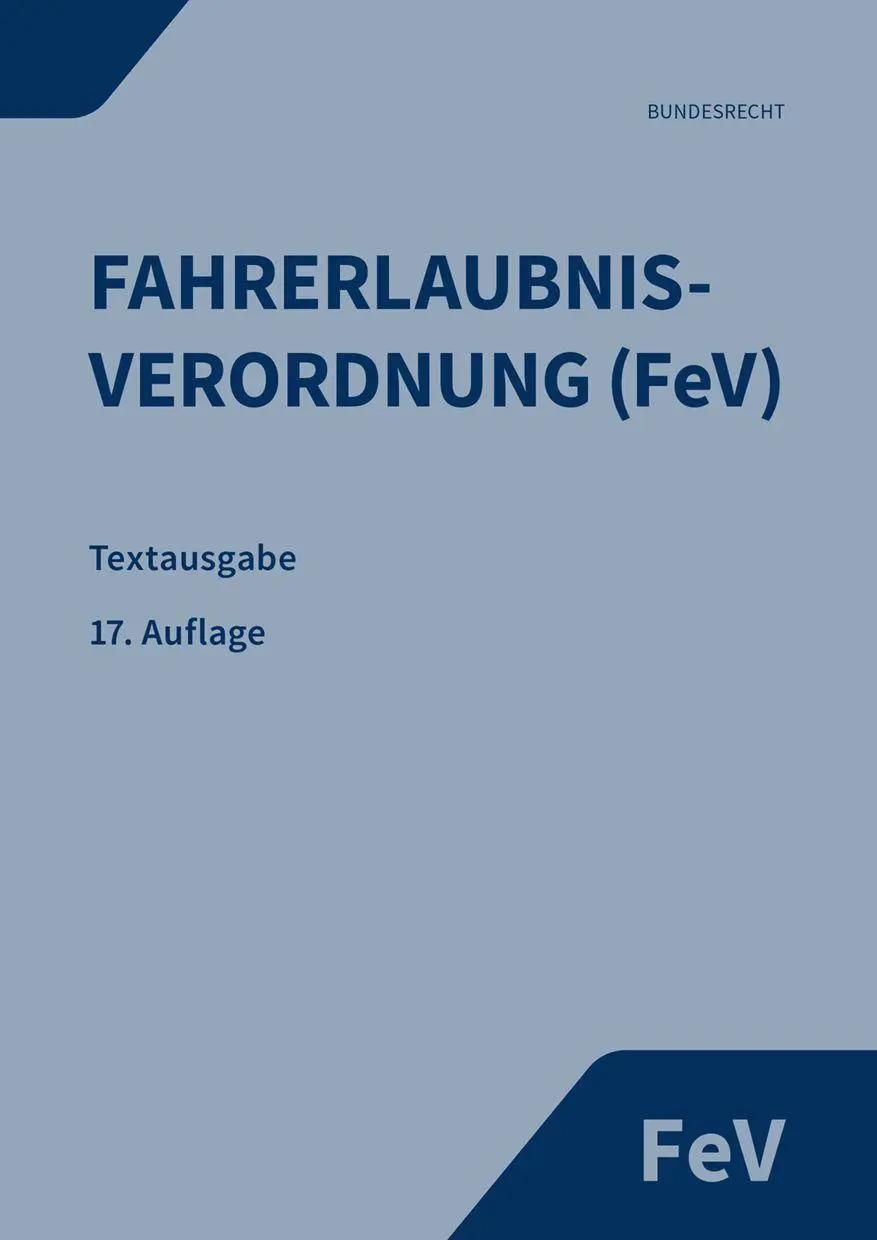 Cover: 9783949409516 | Fahrerlaubnisverordnung | Textausgabe | Taschenbuch | 268 S. | Deutsch