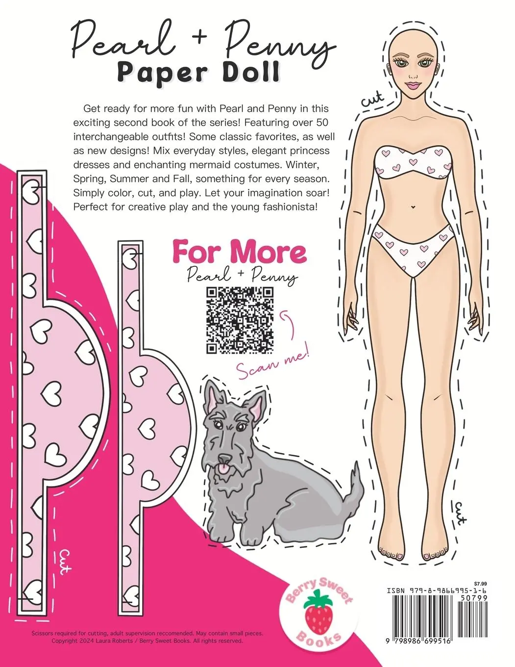 Rückseite: 9798986699516 | Pearl and Penny Paper Doll Clothing and Accessories | Taschenbuch