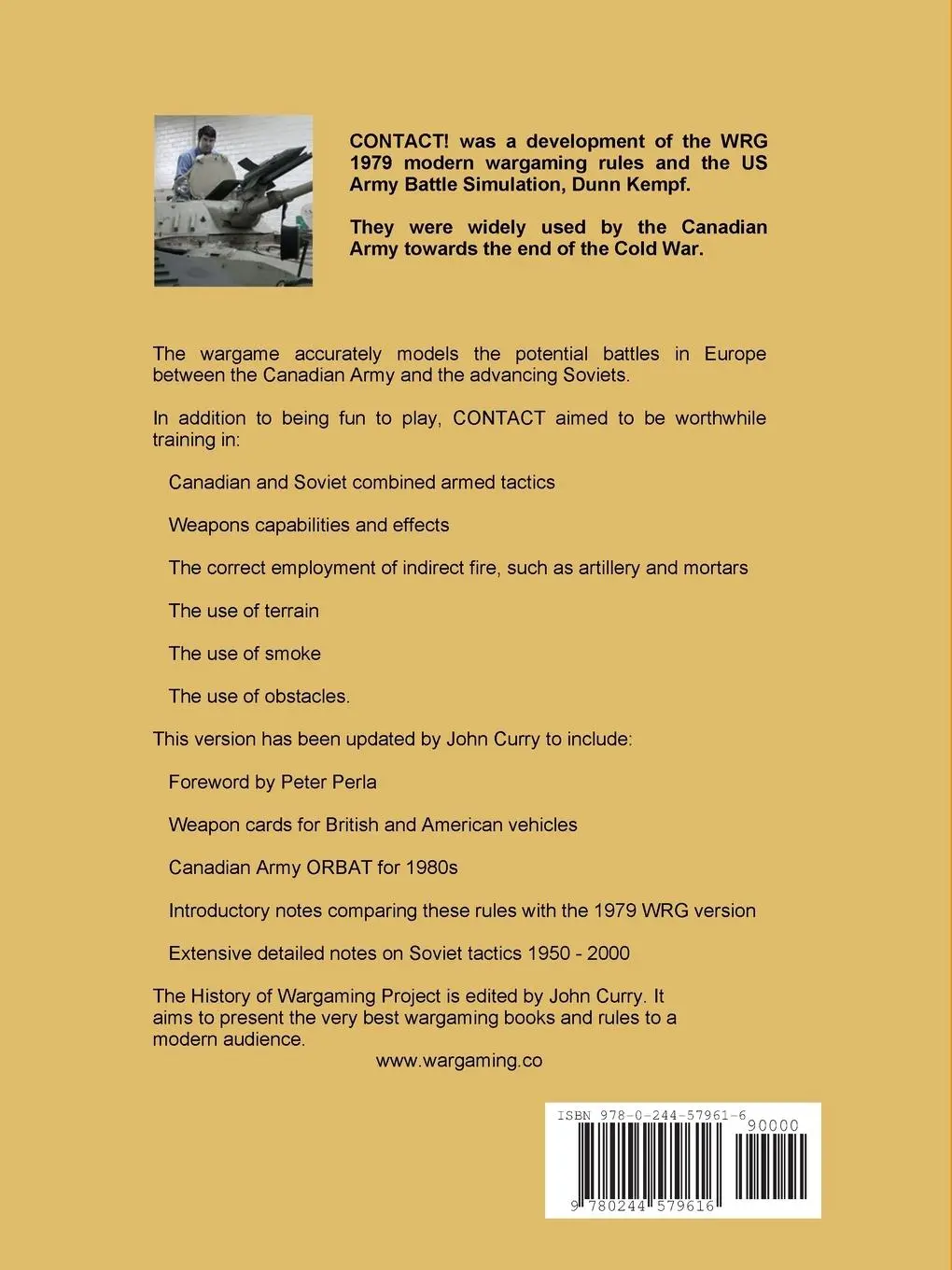 Rückseite: 9780244579616 | CONTACT! The Canadian Army Tactical Training Game (1980) | Taschenbuch