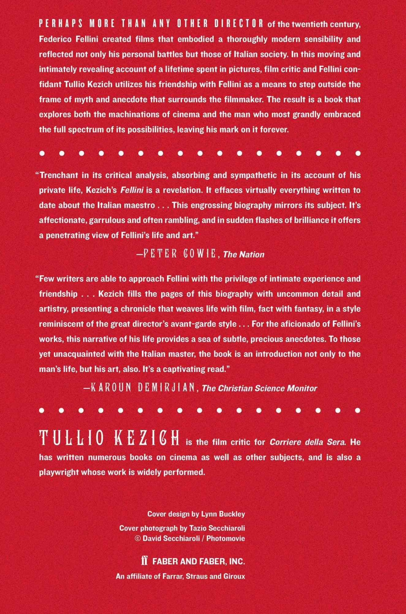 Rückseite: 9780865479616 | Federico Fellini | Tullio Kezich | Taschenbuch | Englisch | 2007