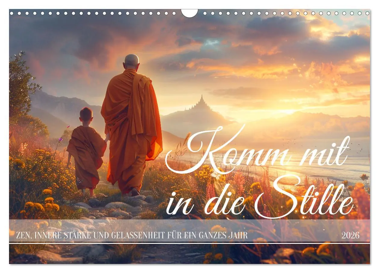 Cover: 9783457439616 | Komm mit in die Stille (Wandkalender 2026 DIN A3 quer), CALVENDO...