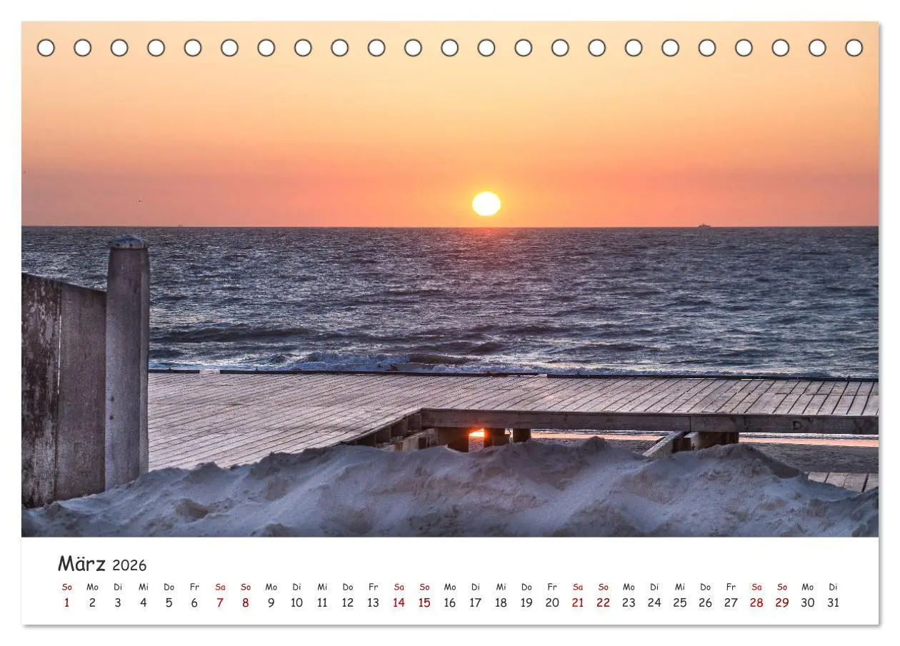 Bild: 9783457749616 | Dünen und Meer Nordseemomente (Tischkalender 2026 DIN A5 quer),...