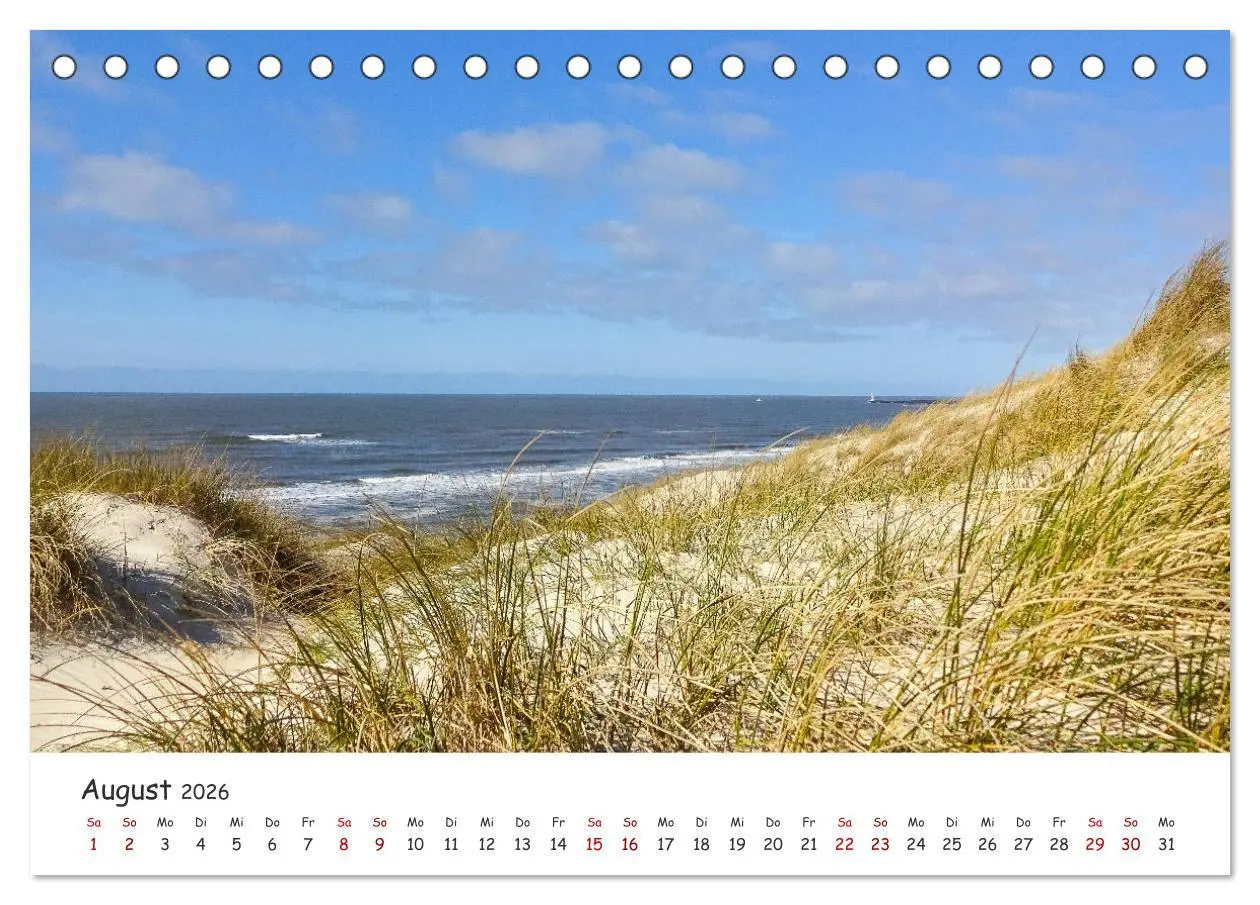 Bild: 9783457749616 | Dünen und Meer Nordseemomente (Tischkalender 2026 DIN A5 quer),...