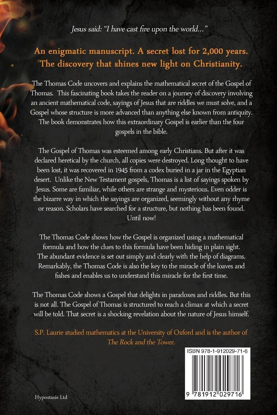Rückseite: 9781912029716 | The Thomas Code | Solving the mystery of the Gospel of Thomas | Laurie