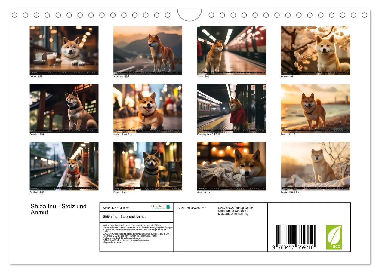 Bild: 9783457359716 | Shiba Inu - Stolz und Anmut (Wandkalender 2026 DIN A4 quer),...
