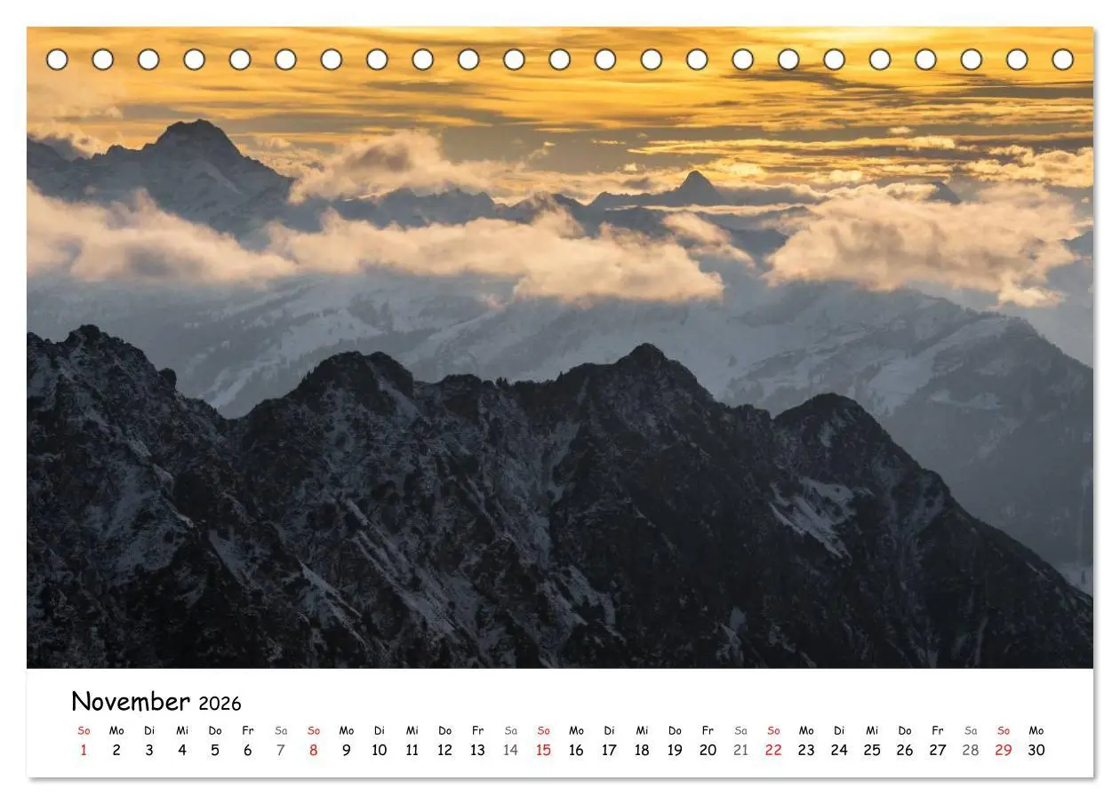 Bild: 9783516139716 | Unterwegs im Allgäu (Tischkalender 2026 DIN A5 quer), CALVENDO...