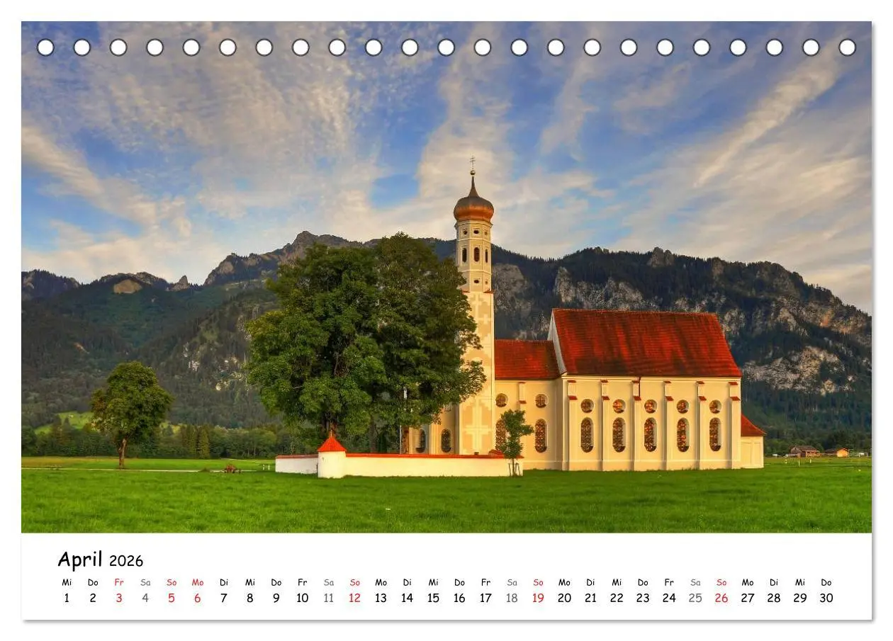 Bild: 9783516139716 | Unterwegs im Allgäu (Tischkalender 2026 DIN A5 quer), CALVENDO...