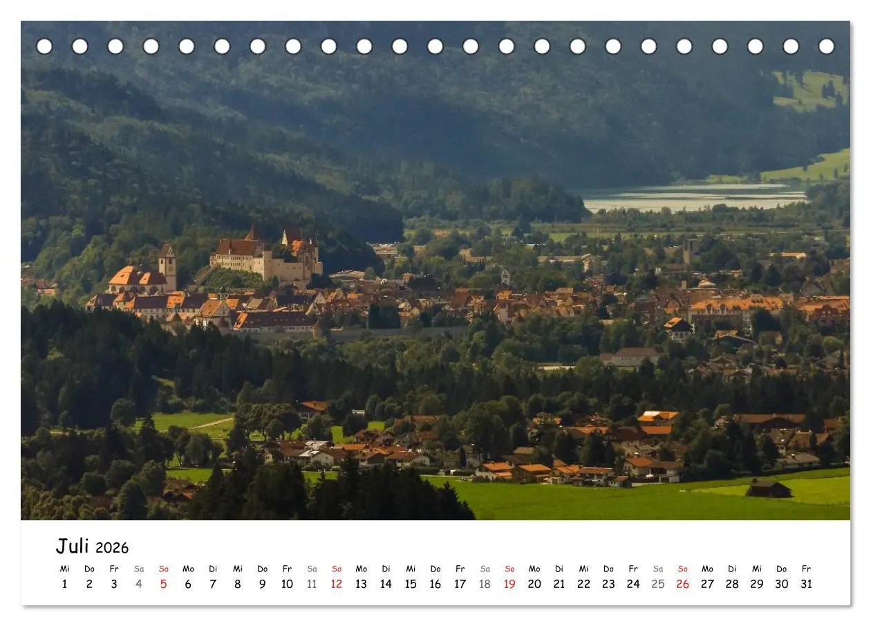 Bild: 9783516139716 | Unterwegs im Allgäu (Tischkalender 2026 DIN A5 quer), CALVENDO...