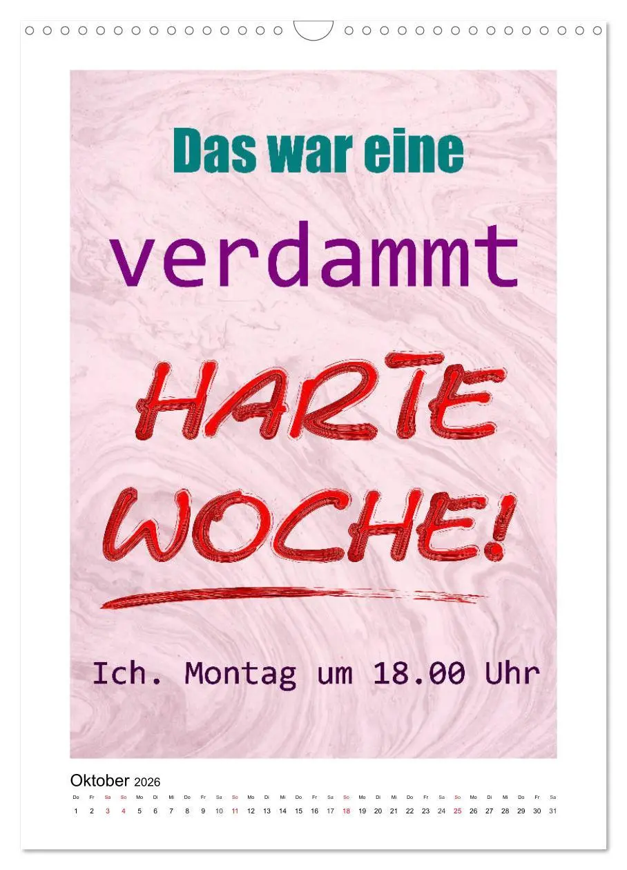 Bild: 9783516379716 | Humor und Ironie. Lustige Sprüche (Wandkalender 2026 DIN A3 hoch),...