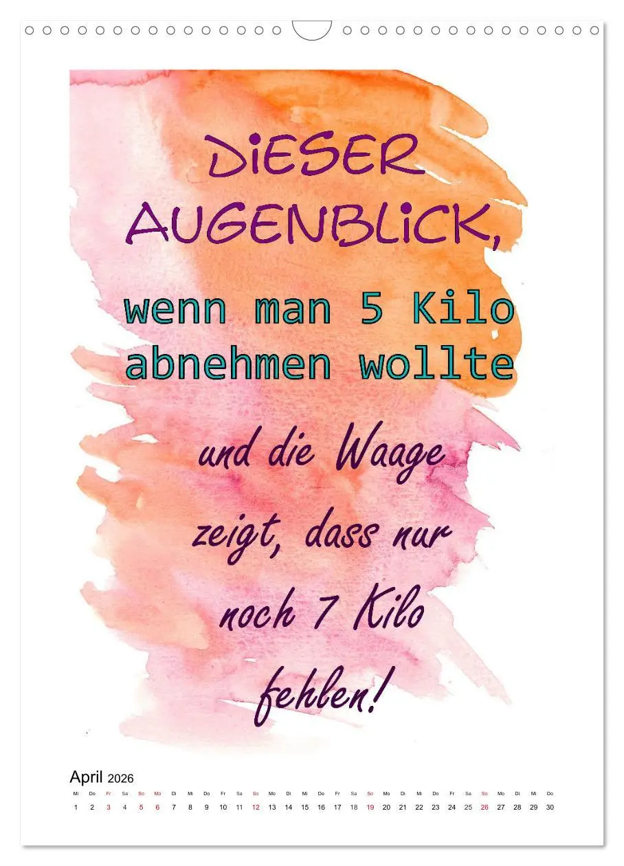 Bild: 9783516379716 | Humor und Ironie. Lustige Sprüche (Wandkalender 2026 DIN A3 hoch),...