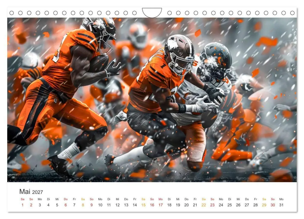 Bild: 9783569159716 | American Football - coole Momente (Wandkalender 2027 DIN A4 quer),...