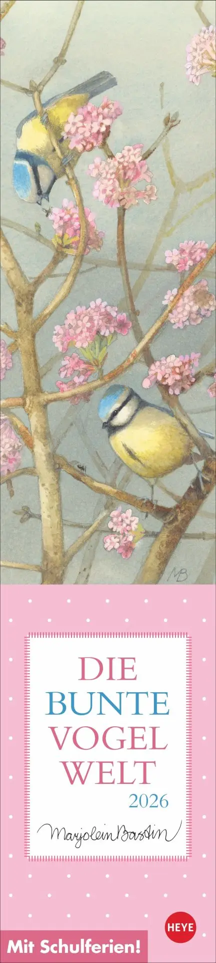 Cover: 9783756409716 | Marjolein Bastin: Die bunte Vogelwelt Langplaner 2026 | Bastin | 13 S.