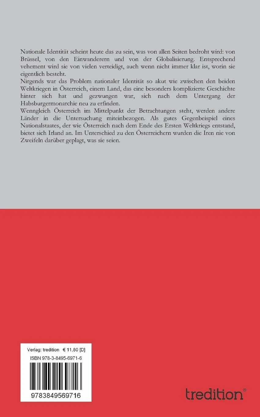 Rückseite: 9783849569716 | Nationale Identität | Mythos und Wirklichkeit am Beispiel Österreichs