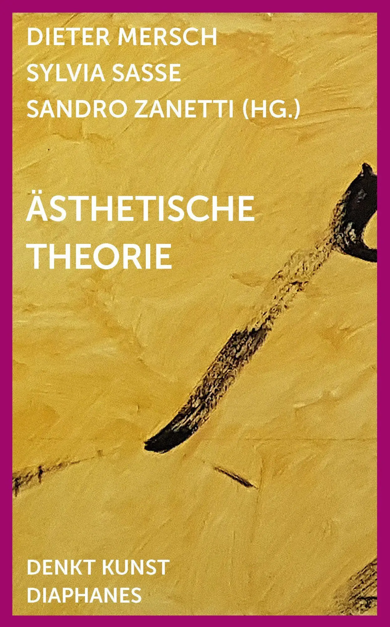 Cover: 9783037349816 | Ästhetische Theorie | DENKT KUNST | Sandro Zanetti | Taschenbuch