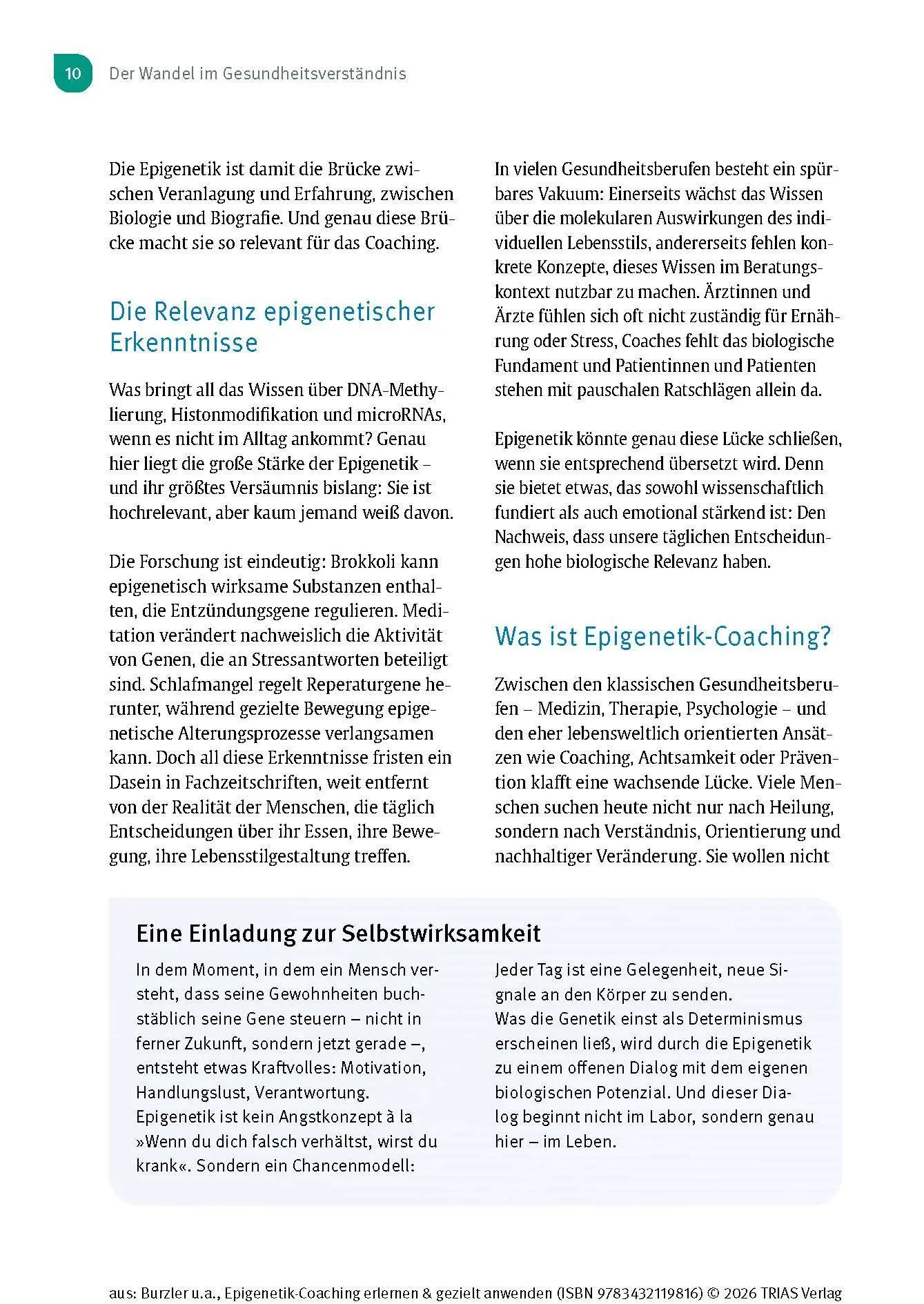 Bild: 9783432119816 | Epigenetik-Coaching erlernen &amp; gezielt anwenden | Burzler (u. a.)