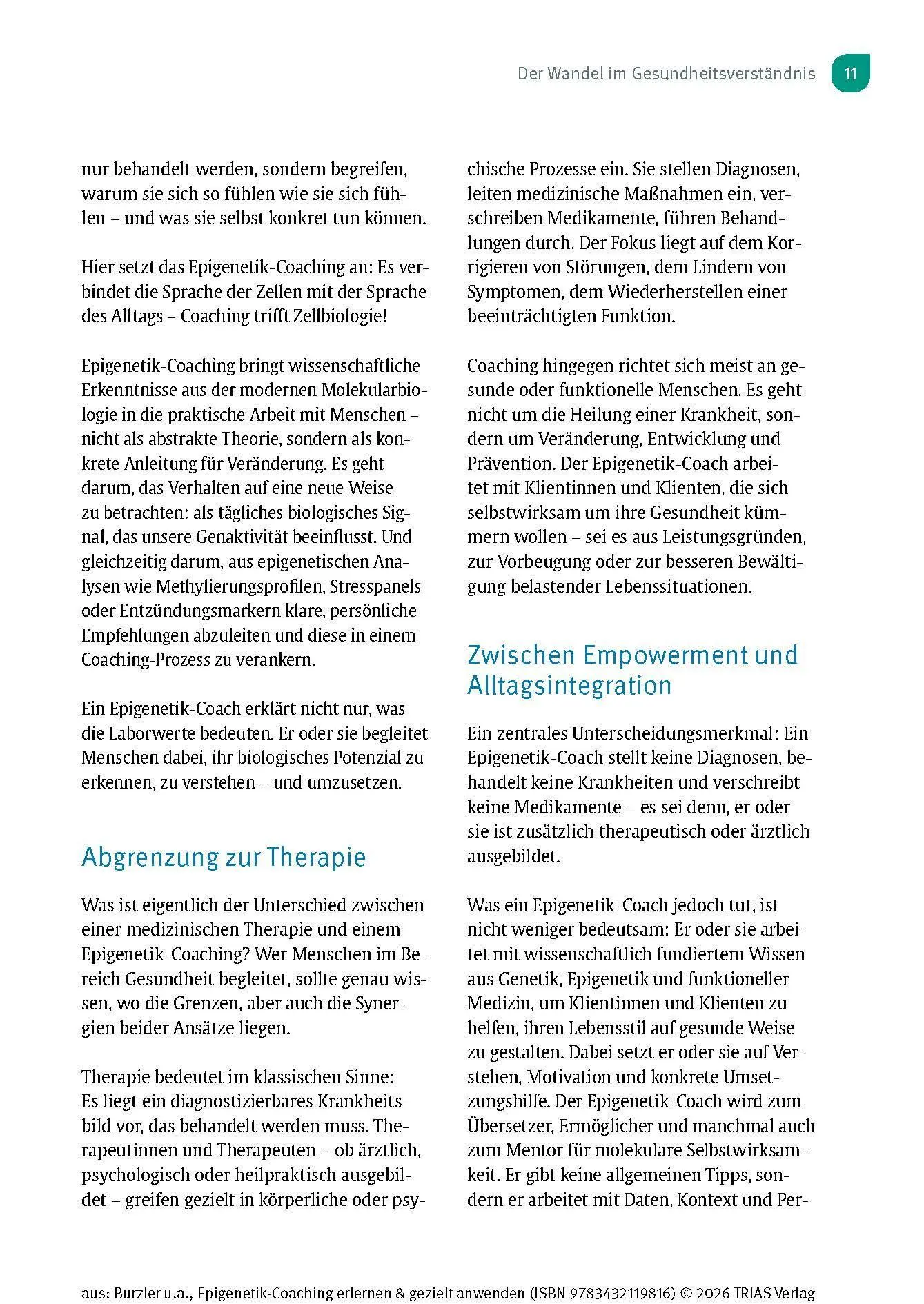 Bild: 9783432119816 | Epigenetik-Coaching erlernen &amp; gezielt anwenden | Burzler (u. a.)