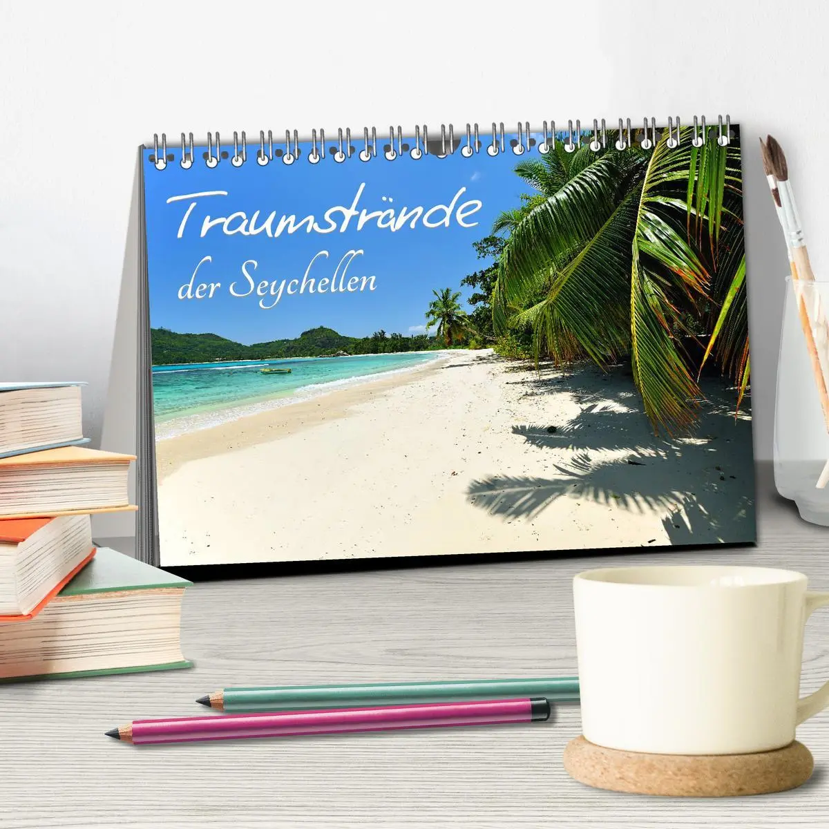 Bild: 9783457899816 | Traumstrände der Seychellen (Tischkalender 2026 DIN A5 quer),...