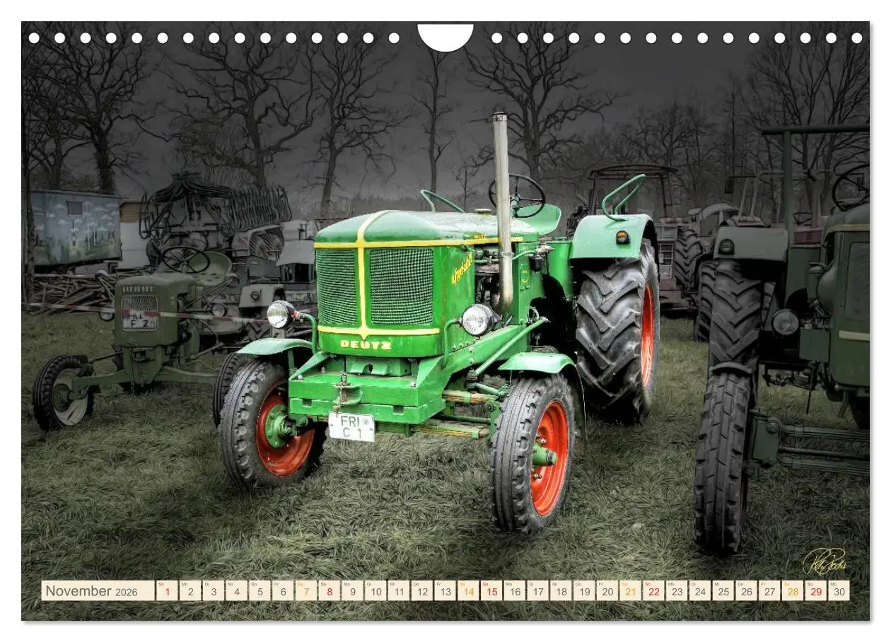 Bild: 9783516059816 | Oldtimer - Traktoren für Liebhaber (Wandkalender 2026 DIN A4 quer),...