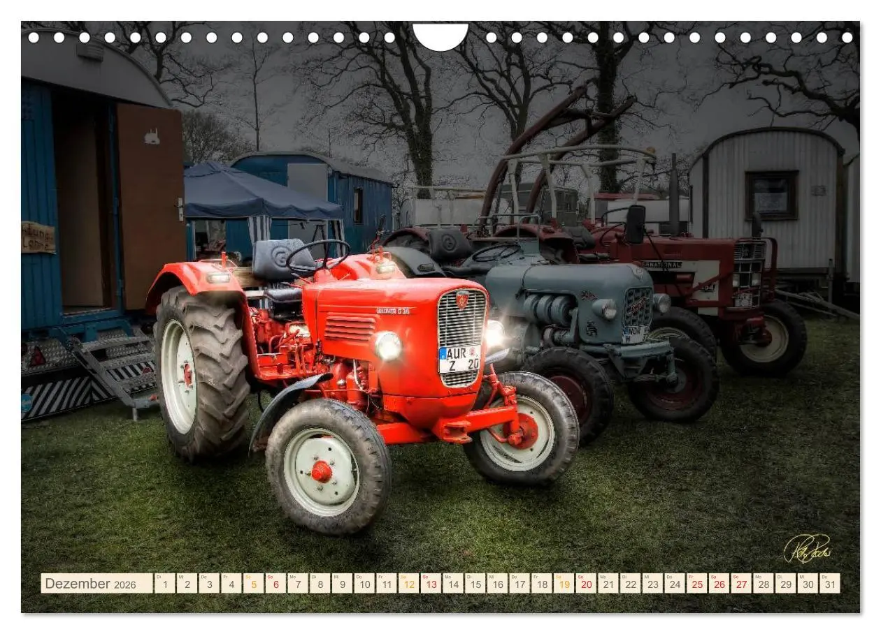 Bild: 9783516059816 | Oldtimer - Traktoren für Liebhaber (Wandkalender 2026 DIN A4 quer),...