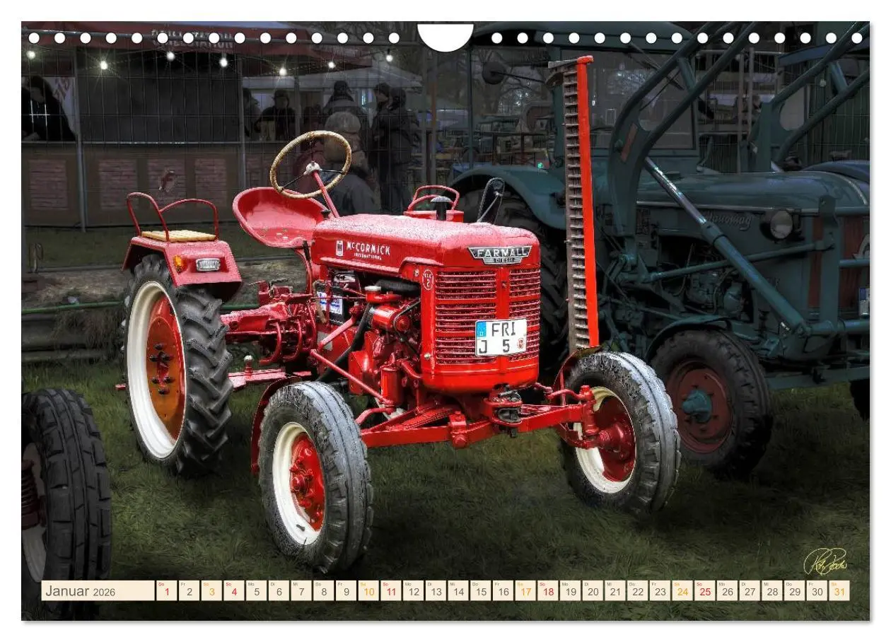 Bild: 9783516059816 | Oldtimer - Traktoren für Liebhaber (Wandkalender 2026 DIN A4 quer),...