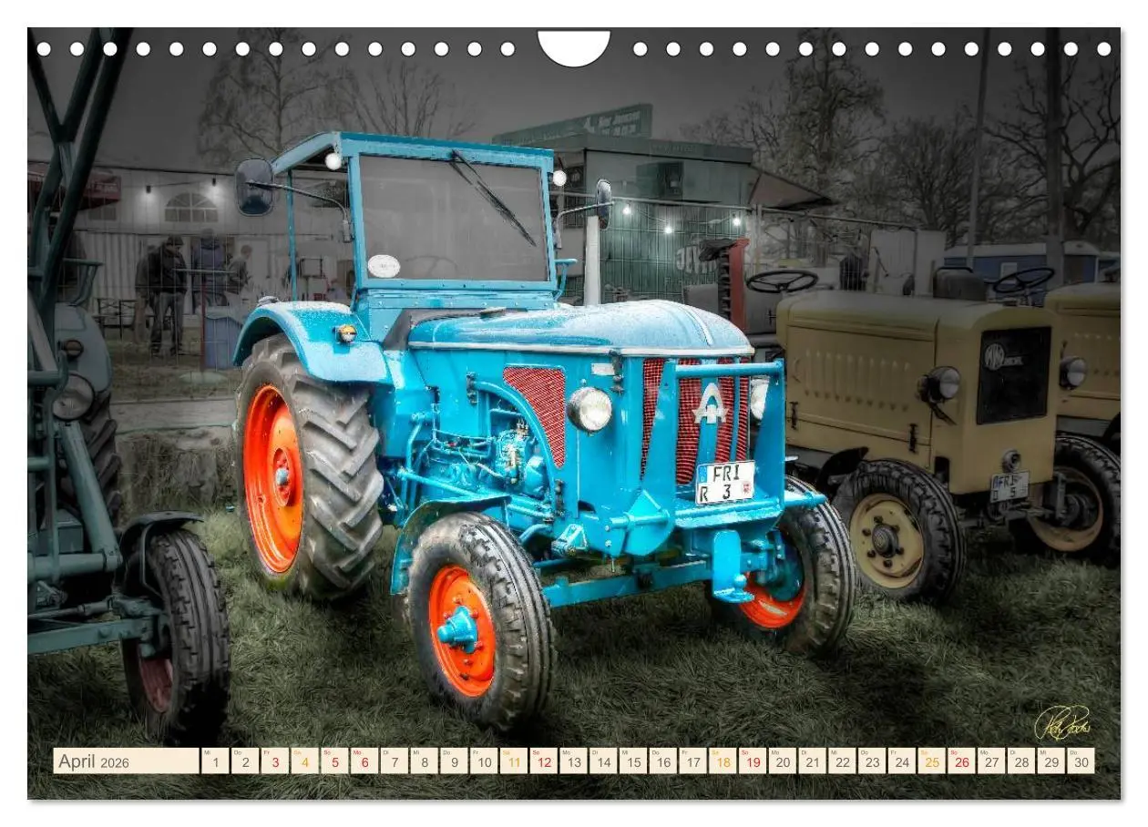 Bild: 9783516059816 | Oldtimer - Traktoren für Liebhaber (Wandkalender 2026 DIN A4 quer),...