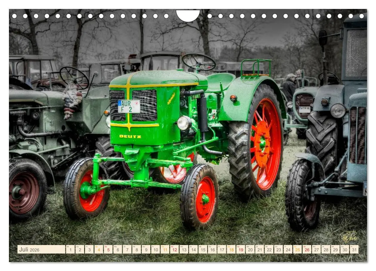 Bild: 9783516059816 | Oldtimer - Traktoren für Liebhaber (Wandkalender 2026 DIN A4 quer),...