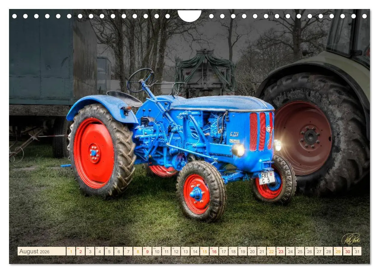 Bild: 9783516059816 | Oldtimer - Traktoren für Liebhaber (Wandkalender 2026 DIN A4 quer),...