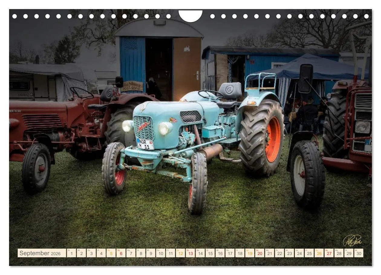Bild: 9783516059816 | Oldtimer - Traktoren für Liebhaber (Wandkalender 2026 DIN A4 quer),...