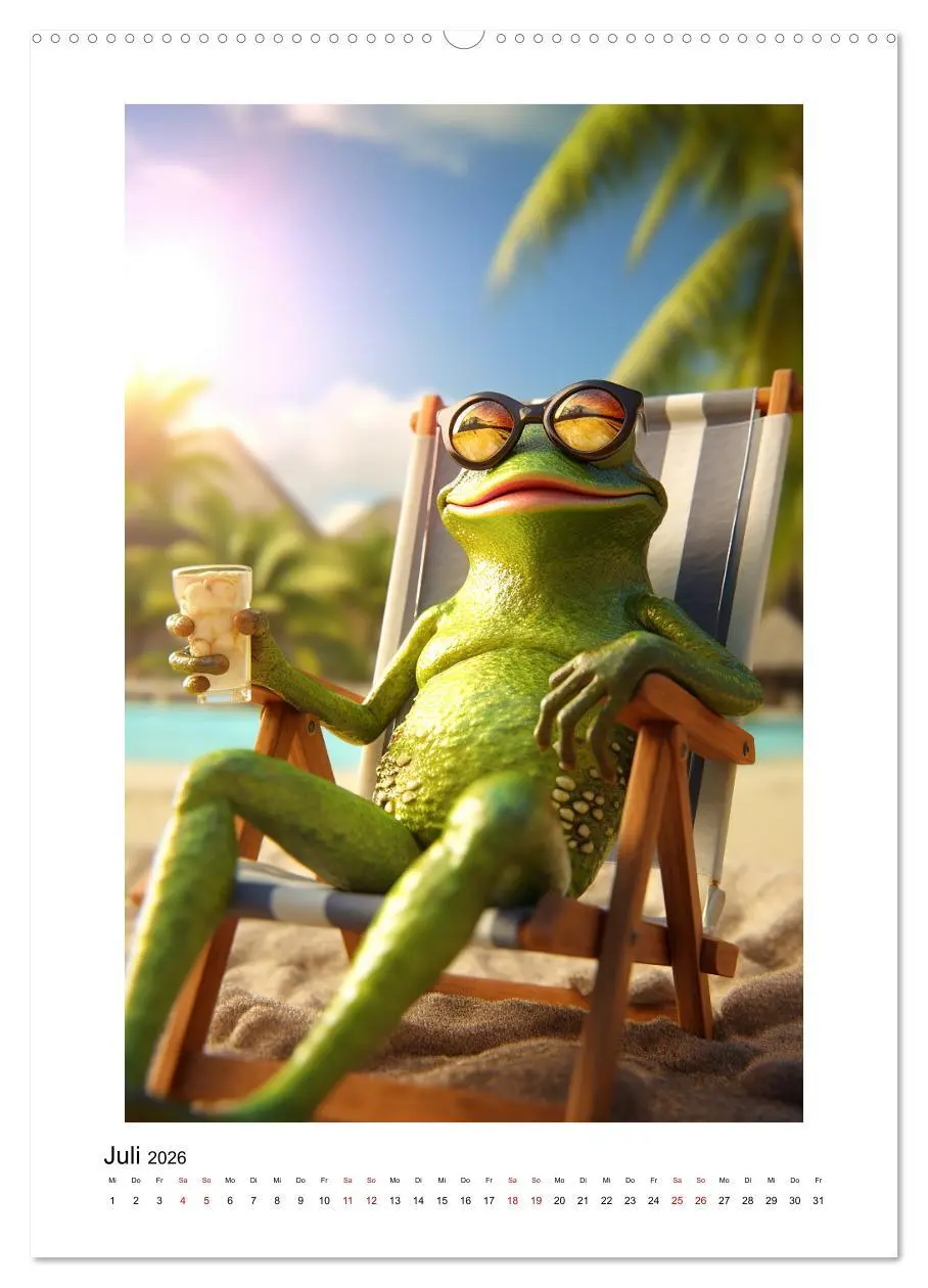 Bild: 9783516299816 | Hugo on Tour (Wandkalender 2026 DIN A2 hoch), CALVENDO Monatskalender