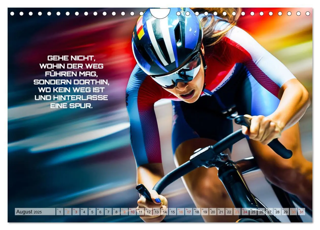 Bild: 9783383849916 | Rennrad und Motivation (Wandkalender 2025 DIN A4 quer), CALVENDO...