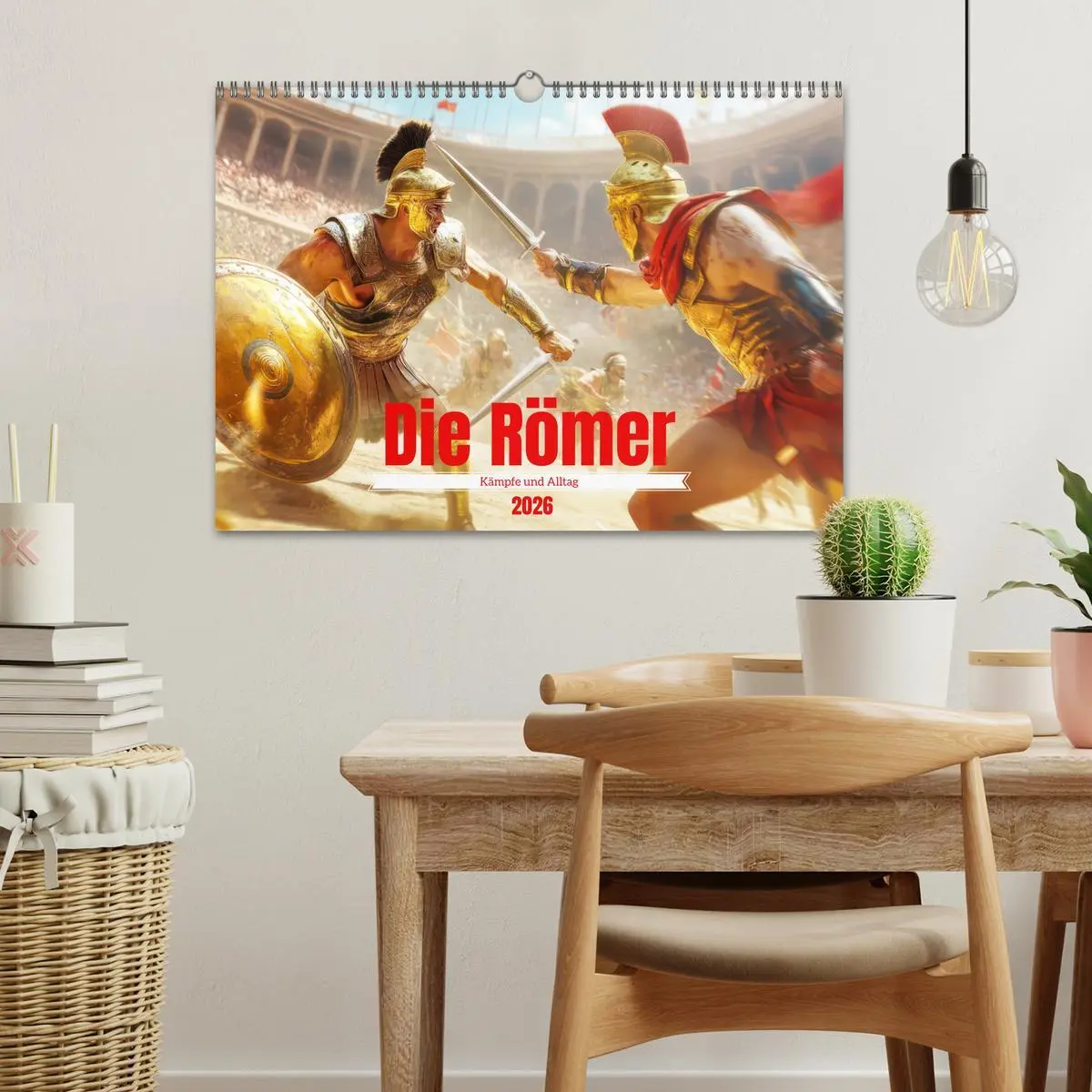 Bild: 9783457339916 | Die Römer - Kämpfe und Alltag (Wandkalender 2026 DIN A3 quer),...