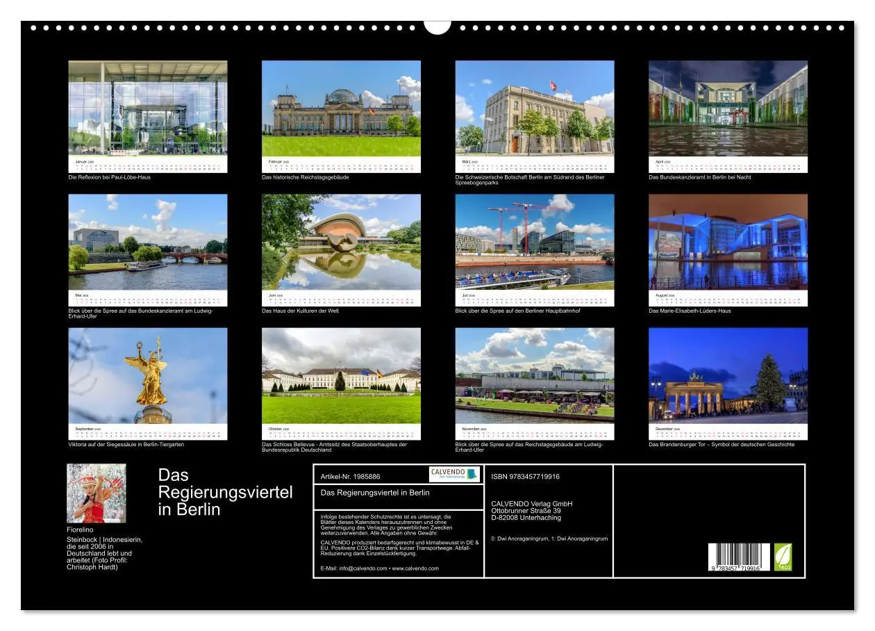 Bild: 9783457719916 | Das Regierungsviertel in Berlin (Wandkalender 2026 DIN A2 quer),...