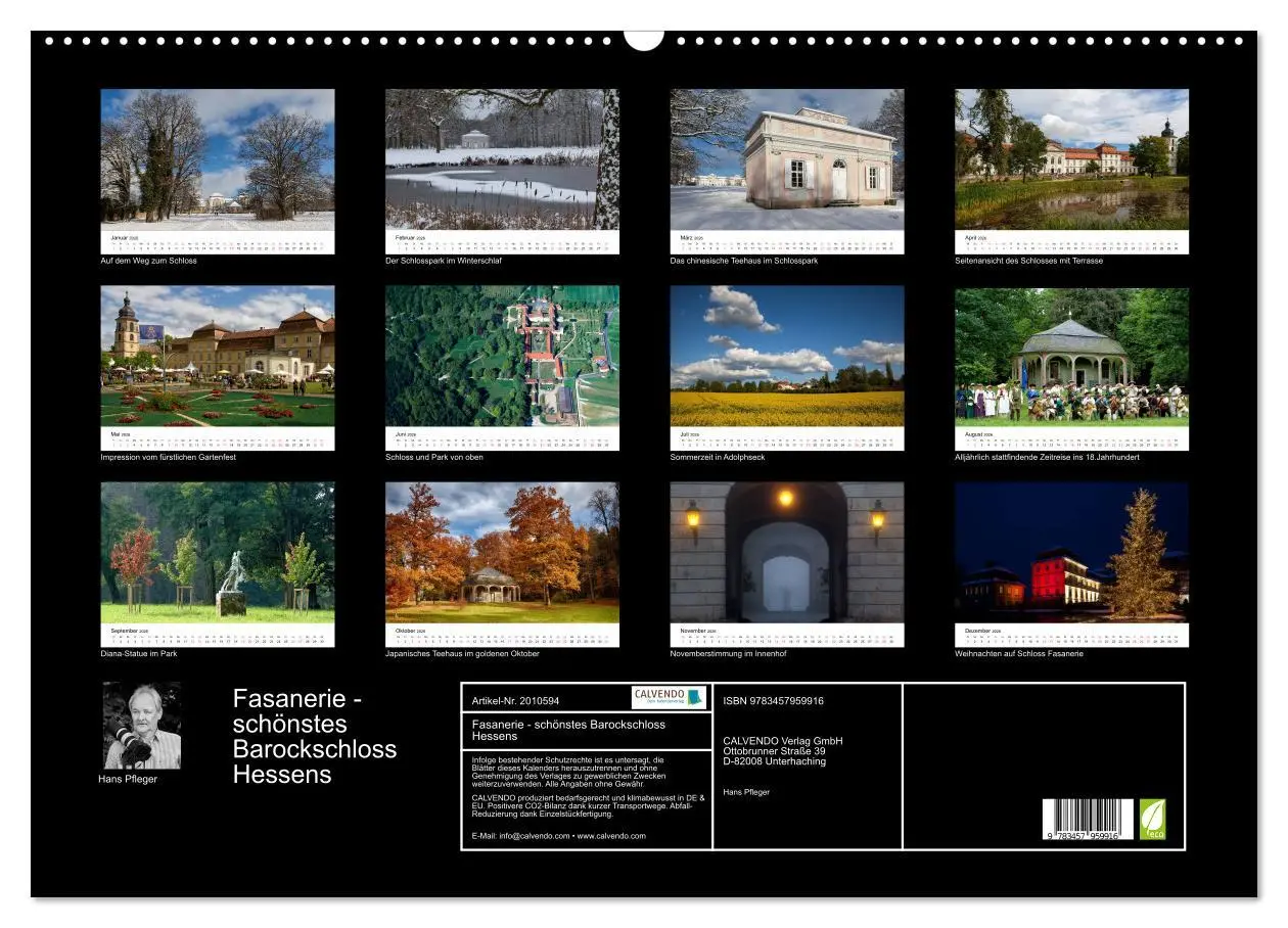 Bild: 9783457959916 | Fasanerie - schönstes Barockschloss Hessens (Wandkalender 2026 DIN...