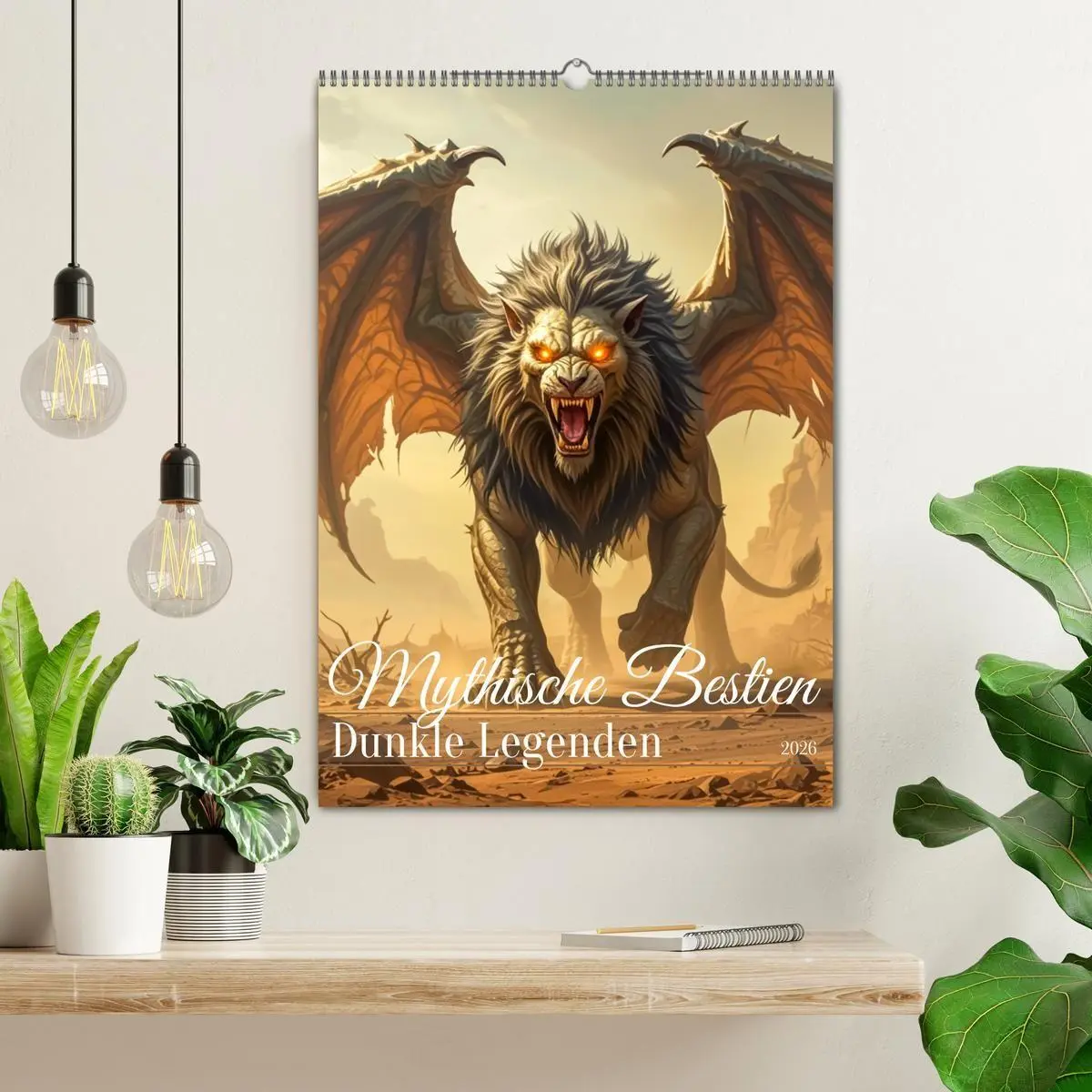 Bild: 9783516669916 | Mythische Bestien - Dunkle Legenden (Wandkalender 2026 DIN A2...