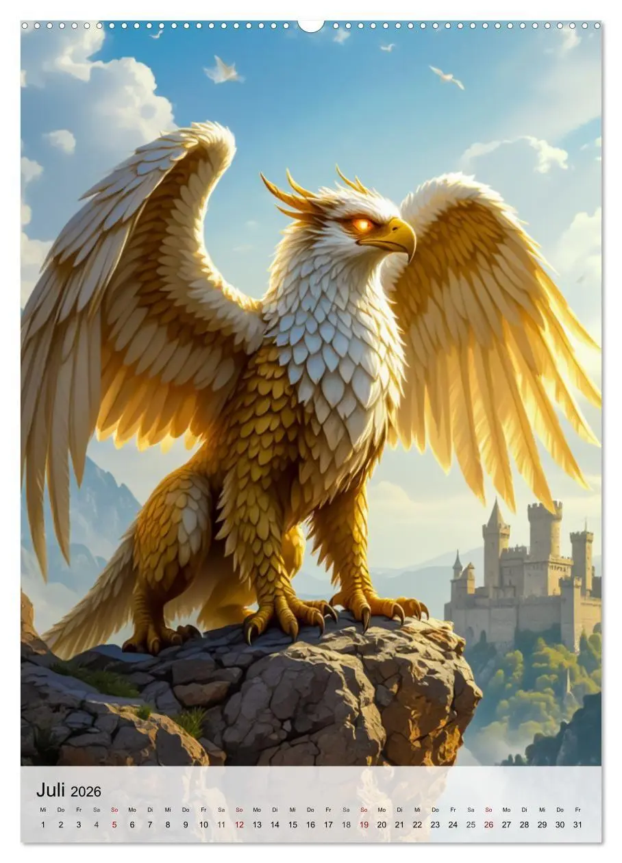 Bild: 9783516669916 | Mythische Bestien - Dunkle Legenden (Wandkalender 2026 DIN A2...