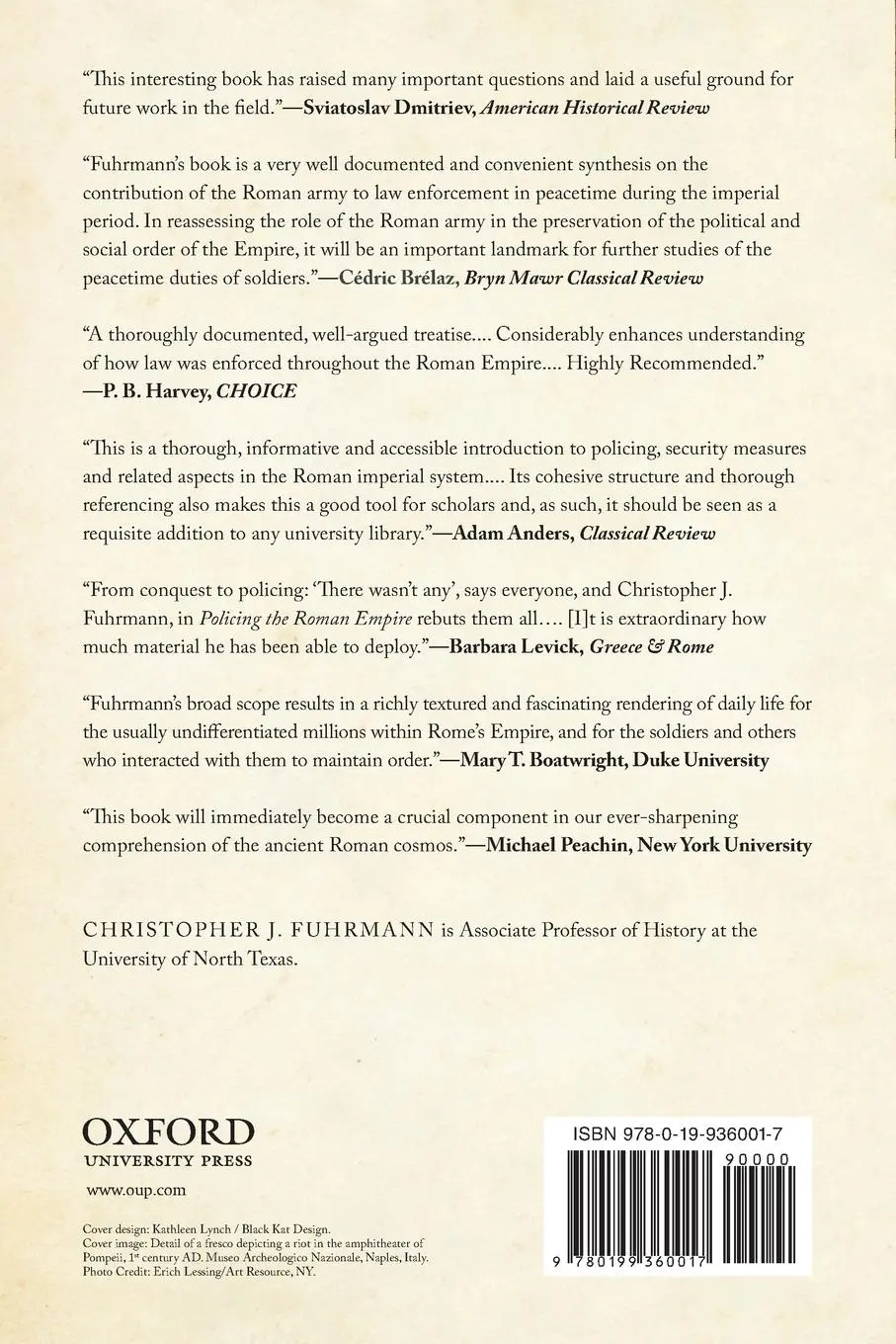 Rückseite: 9780199360017 | Policing the Roman Empire | Soldiers, Administration, and Public Order